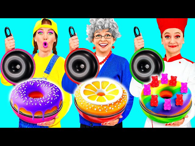 Reto De Cocina Yo vs Abuela | Trucos Divertidos De Cocina de PaRaRa Challenge