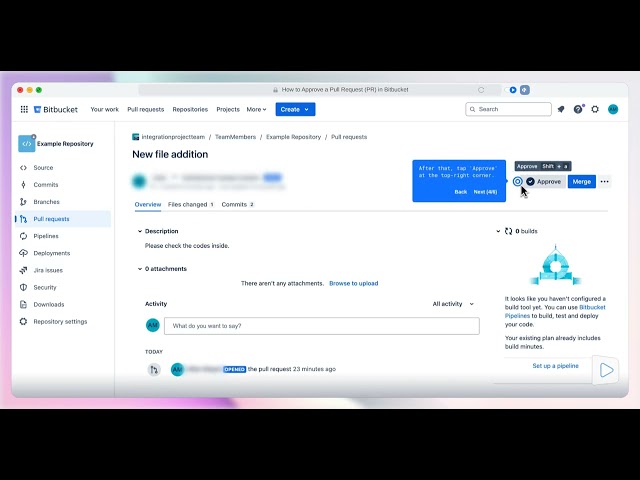 How to Approve a Pull Request in Bitbucket
