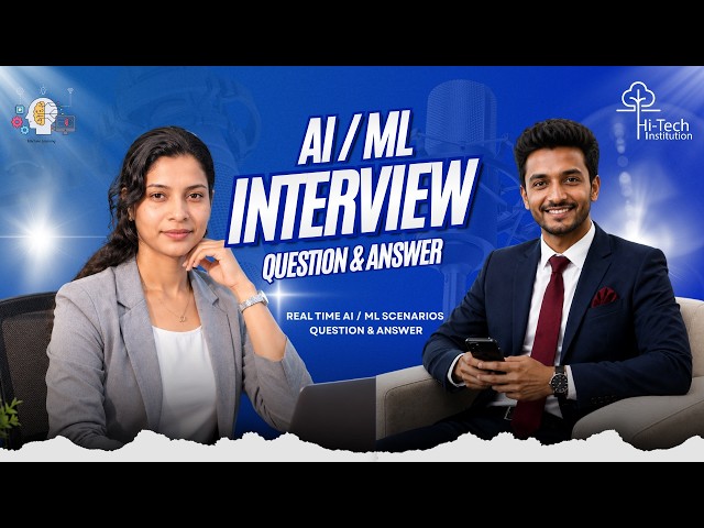 AI/ML Interview Questions & Answers 2026 | Real-Time Scenarios | AI/ML Mock Interview