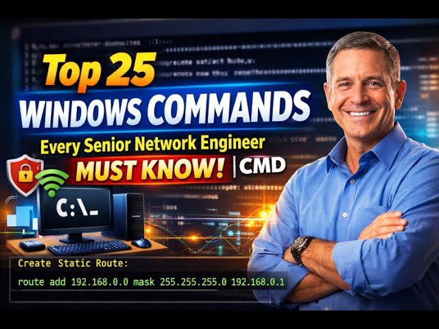 Top 25 Windows CMD & PowerShell Commands Every Network Engineer Should Know