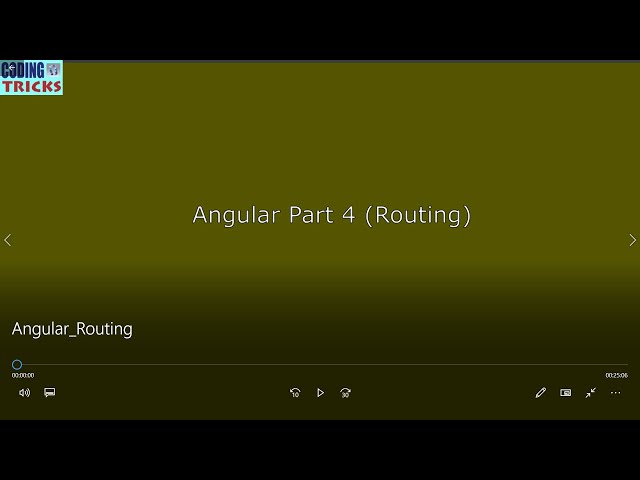 Angular Routing - Part 4