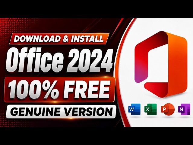 How to Download Office 2024 for Free on Windows 10/11 | Install Genuine Microsoft Office 2024