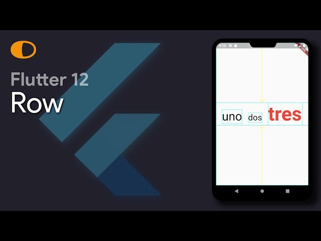 Flutter 12: Row