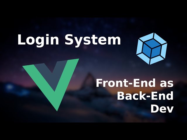 Front-End as Back-End developer - Login System | #02 | Code Journey