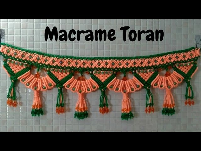 Macrame Toran New Design | DIY macrame Toran wall hanging