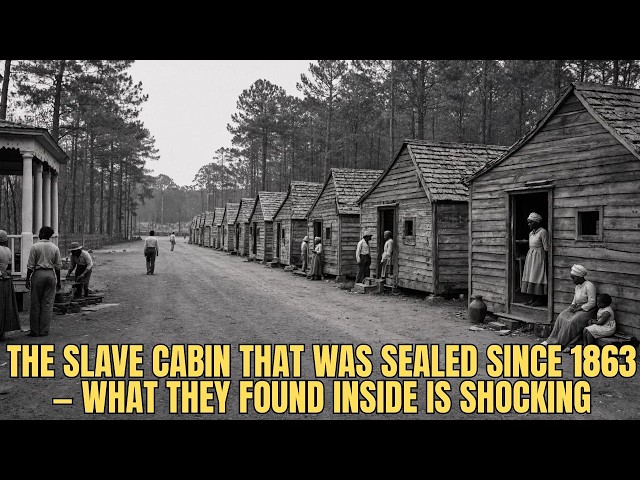 The Slave Cabin That Was Sealed Since 1863 — What They Found Inside Is Shocking