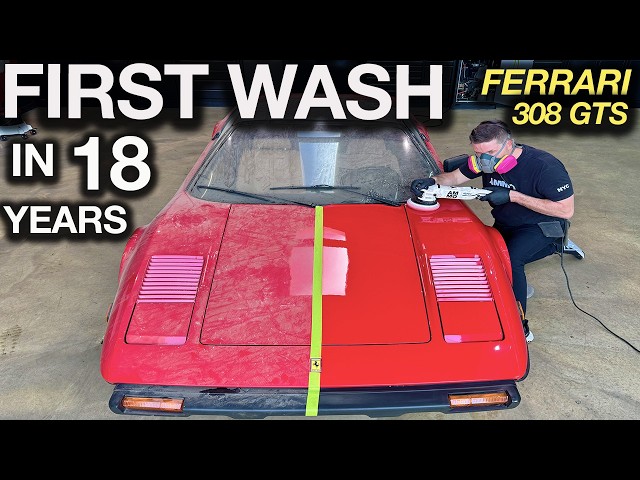 First Wash in 18 Years: Ferrari 308 GTSi