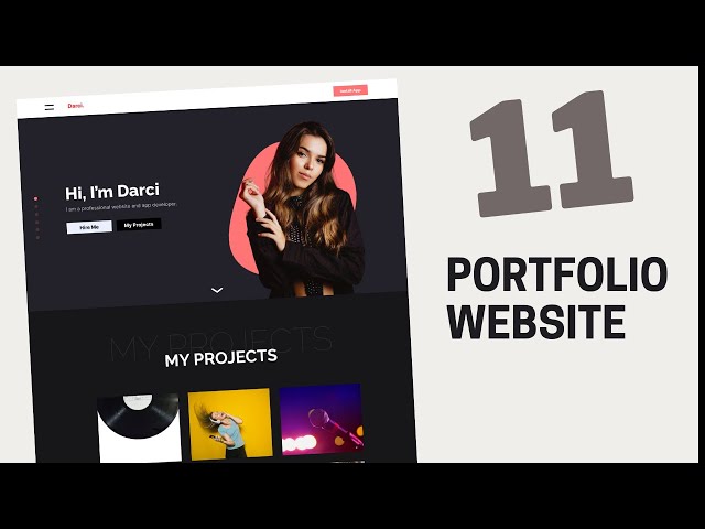 How To Design A Responsive Portfolio Website Using HTML, CSS & JavaScript [Part 11]