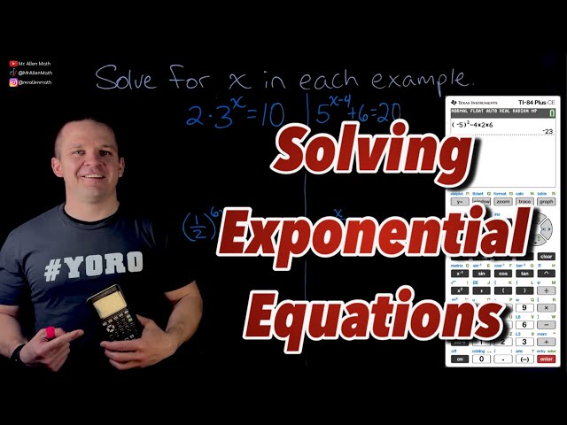 TI-84 Plus CE: Solve Exponential Equations FAST with Logarithms!