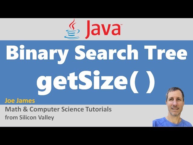 Java: Get Size of Binary Search Tree Recursively