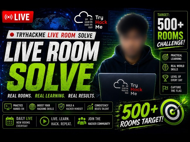 TryHackMe Live Room Solve | Road to 500+ Rooms |  Live Ethical Hacking| From Beginner to Advanced 🔥
