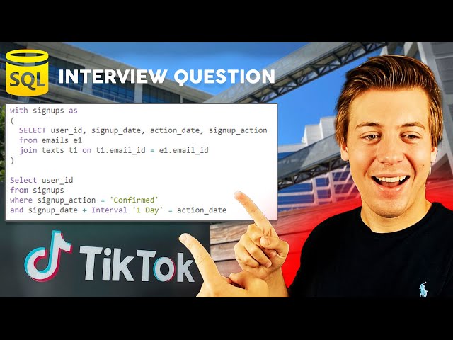 Solving REAL TikTok SQL Interview Questions