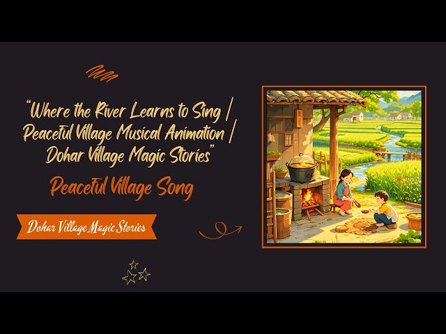 Where the River Learns to Sing | Peaceful Village Musical Animation | Dohar Village Magic Stories