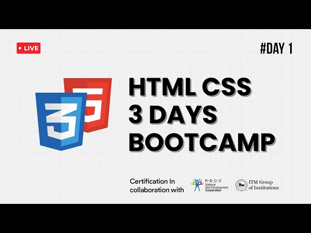 Day 1 | Introduction to HTML & CSS & Basics Concept
