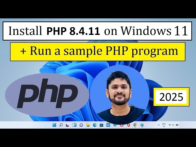 How to install PHP 8.4.11 on Windows 11 | Run your first PHP web page | Amit Thinks