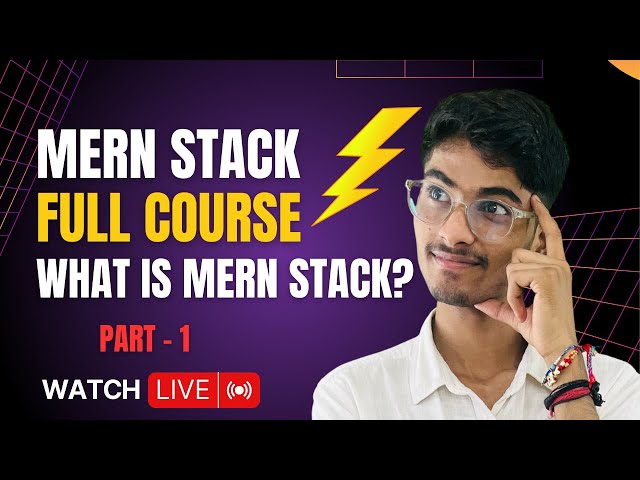 MERN Stack Tutorial for Beginners | Complete MERN Stack Course Live in Hindi 🚀 #viral #coding