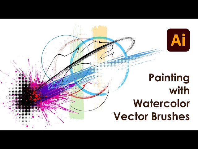 How I Draw Simple Abstract Art with Vector Brushes in Adobe Illustrator