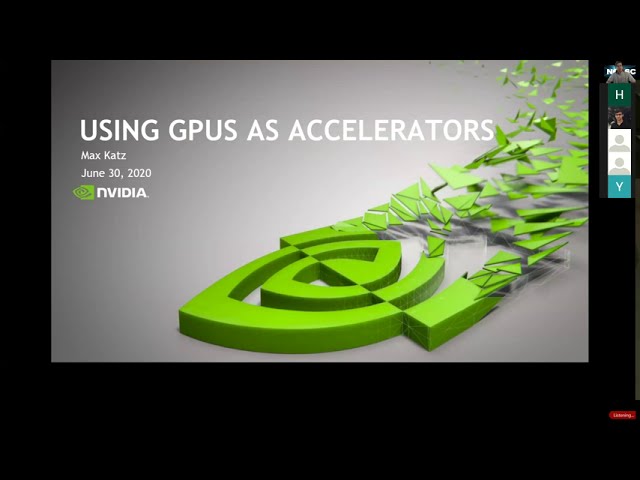 Using GPUs as Accelerators