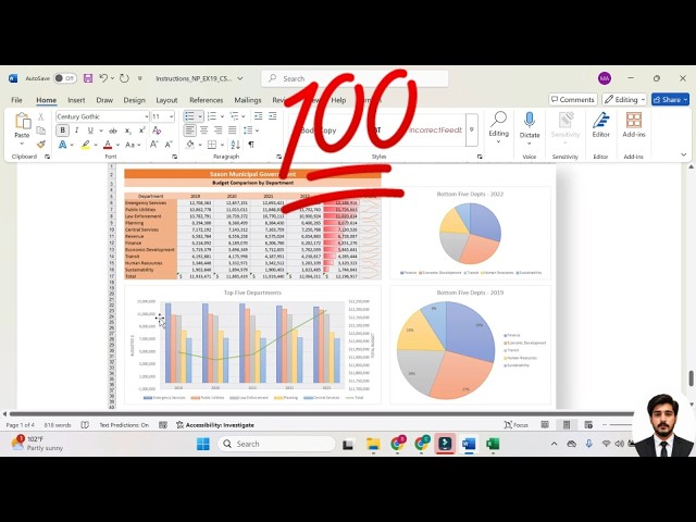New Perspectives Excel 365/2021 | Module 1-4: SAM Capstone Project 1b #SaxonMunicipalGovt.#module1-4