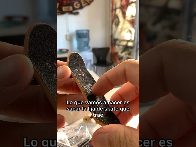 How to Improve Your Tech Deck with Foam Tape ✌️🛹 🌎 #fingerboard #skateboard #techdeck #skate #finger