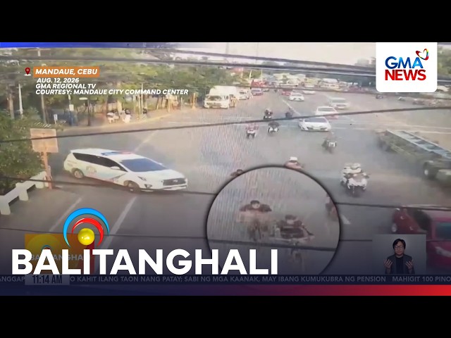 Siklista, sugatan matapos masagasaan at pumailalim sa patrol vehicle ng LTO | Balitanghali