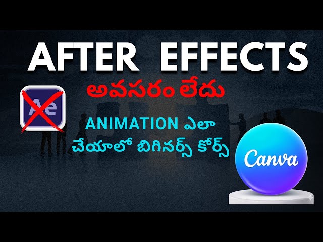 Motion Graphics in Telugu | After Effects not Required | Video Animation in Telugu
