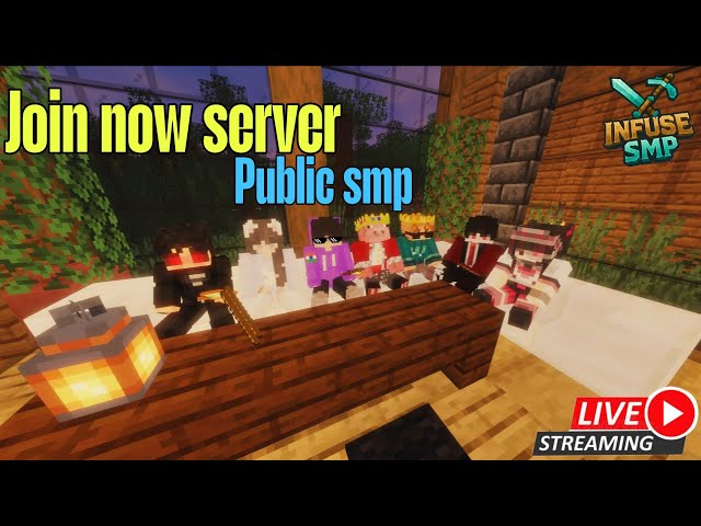 MINECRAFT LIVE PUBLIC SMP 24/7 ONLINE | JAVA & BEDROCK / POCKETEDITION D#minecraft #live