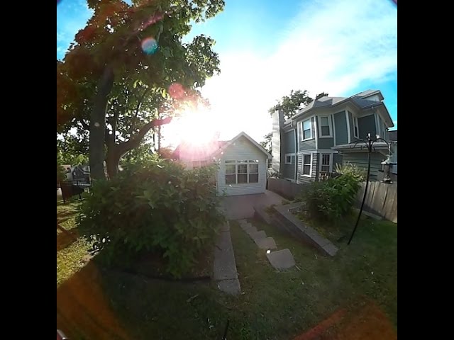 5/15/2016 -- FULL 360 degree video Test -- Spring Afternoon , cloud to ground view