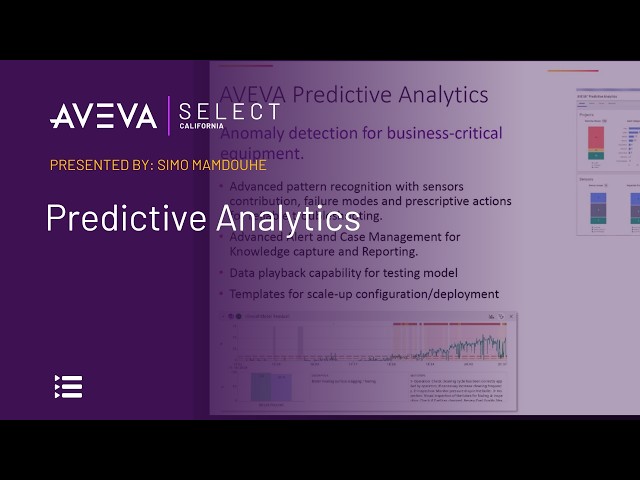 AVEVA Predictive Analytics