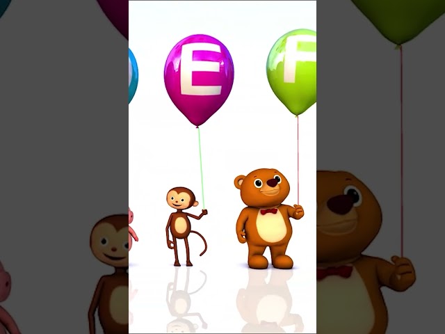 Let’s Learn ABC Vehicles with Balloons 💡✨ #abc #kids #song