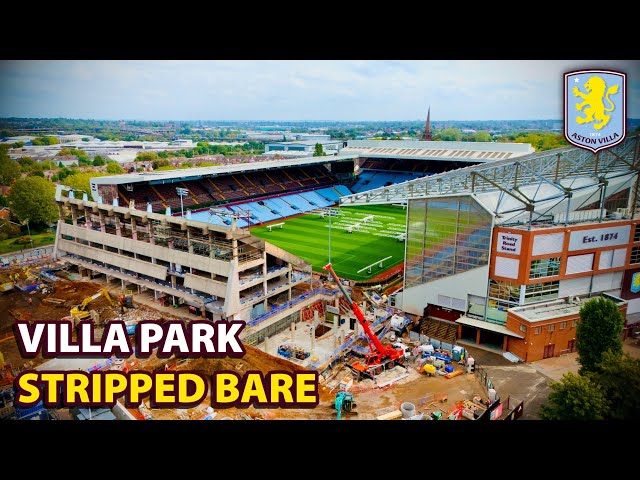 Aston Villa Redevelopment Update: Villa Park STRIPPED Bare | September 2026 (Drone Tour) 