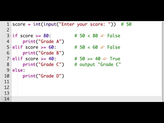 Python if else elif indentation