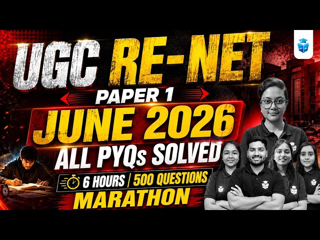 UGC RE NET 2026 Paper 1 Marathon | UGC NET Paper 1 Top 500 Questions | JRFAdda