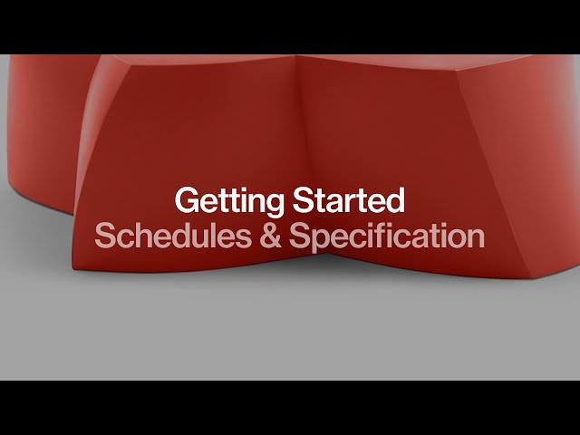 Schedules: Revolutionizing Product Specifications for Designers
