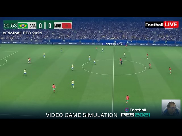 eFootball PES 2021 BRAZIL vs MOROCCO - Video Game Simulation | Gameplay