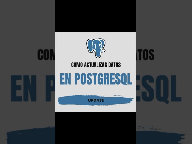 UPDATE en PostgreSQL explicado en 15 segundos#sqlshorts #database #sql  #linux