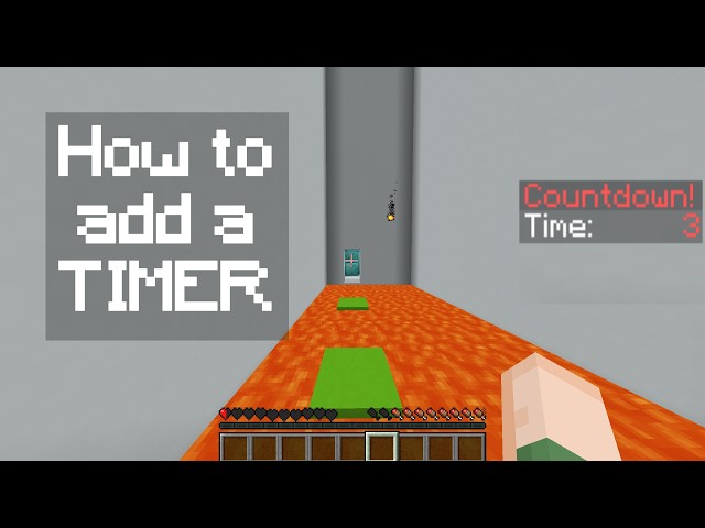 How to make a Timer in Minecraft Java 1.21.8 plus