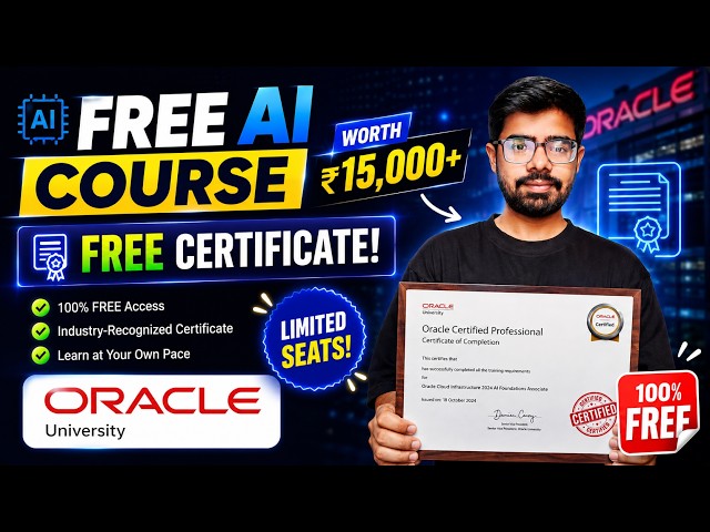 FREE Oracle AI Certificate (Worth ₹15,000+) | Enroll Before It's Gone!