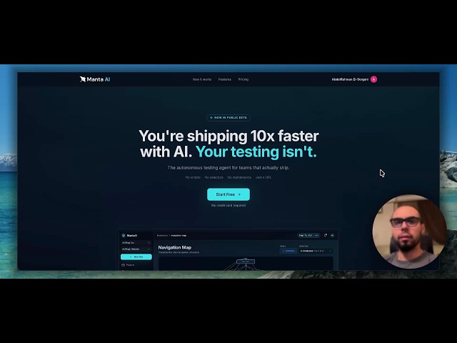 Manta AI — Autonomous Web App Testing Demo (No Scripts Required)