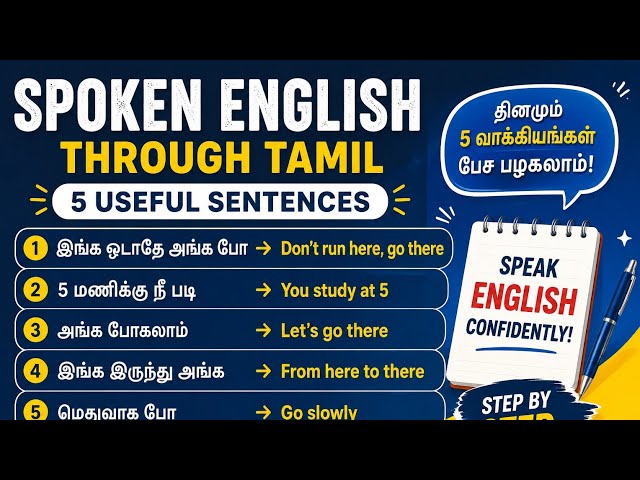 Don't run here, go there Day -40 || Beginners English through Tamil | JSJ JESY SPOKEN ENGLISH