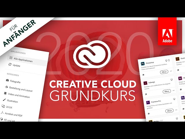 Adobe Creative Cloud 2020 (Basic Course for Beginners) Everything you need to know // Tutorial (G...