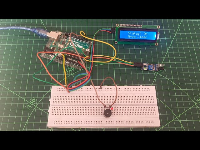 Arduino Obstacle Alert System with LCD & Buzzer