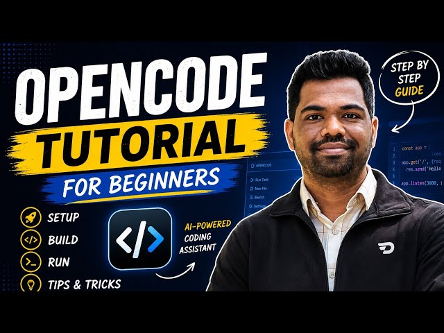 OpenCode AI Tutorial | Install, Setup & Build a Real Project