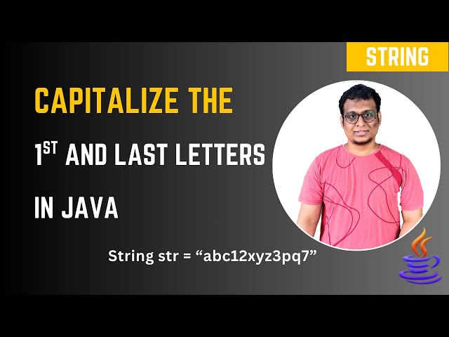 Capitalize First and Last Letter of Each Word