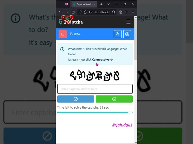 Captcha  8/16 | 2captcha Training Mode Completed | 2023 #rjahidali1 #shorts #viral #shortvideo