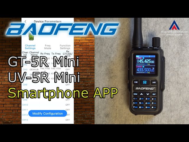 BAOFENG GT-5R (UV-5R) Mini Smartphone Programming APP