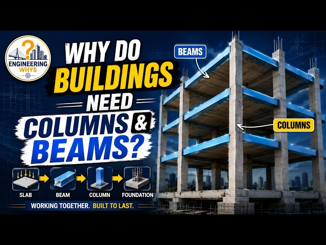 Why Do Buildings Need Columns AND Beams? 🏗️ | Engineering Explained | Engineering Whys