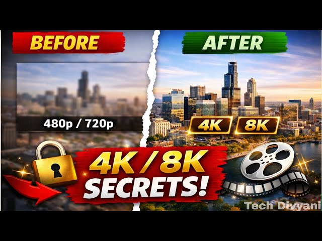 How to Convert Normal Video into 4K/8K | Video Quality HD Kaise Kare 2026
