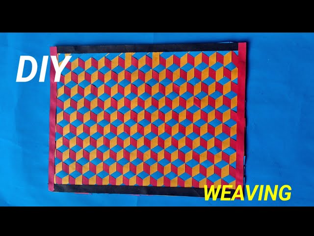 How to Make 3D Paper Weaving Design 🧩 | Easy Paper Weaving 3D Patterns | Step-by-Step DIY Tutorial