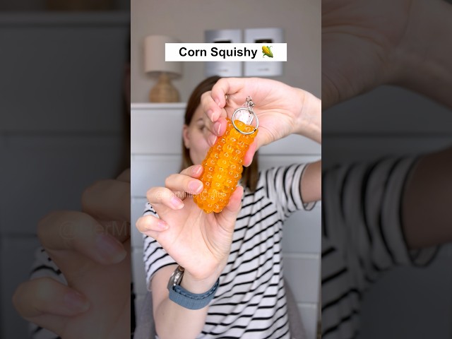DIY NANO TAPE CORN SQUISHY 🌽✨ Aesthetic Keychain Hack #diy #craft #viral #trending